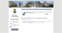 Desktop Screenshot of carpeta.olerdola.cat