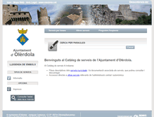 Tablet Screenshot of carpeta.olerdola.cat